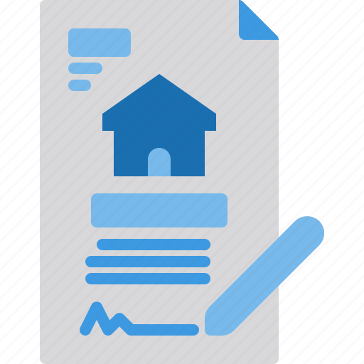 House, homecontract, assignment, agreement, real estate icon - Download on Iconfinder