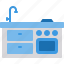 kitchen, stove, oven, microwave 