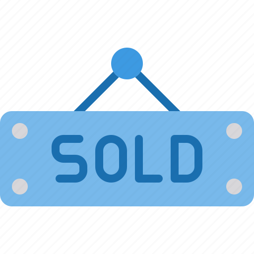 Sold, hang, door, sign icon - Download on Iconfinder