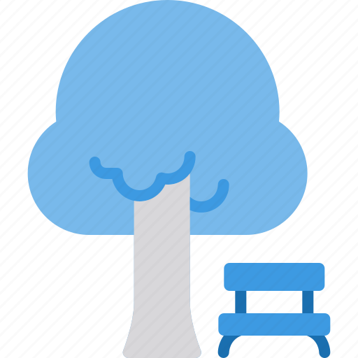 Tree, park, nature, chair icon - Download on Iconfinder