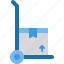 trolley, box, delivery 