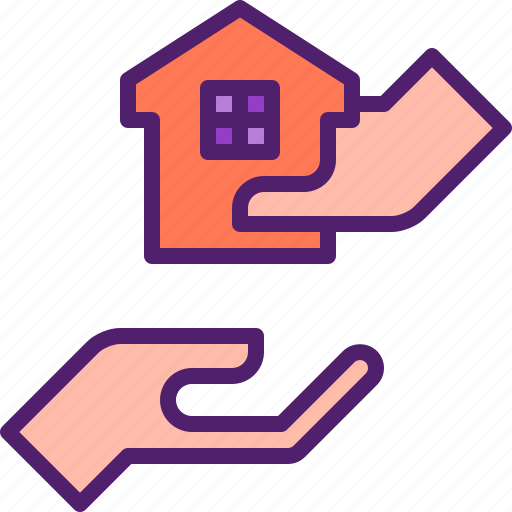 House, home, sell, buy, hands icon - Download on Iconfinder