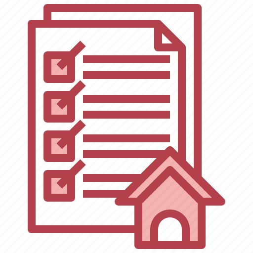 Check, list, property, real, estate, house, document icon - Download on Iconfinder