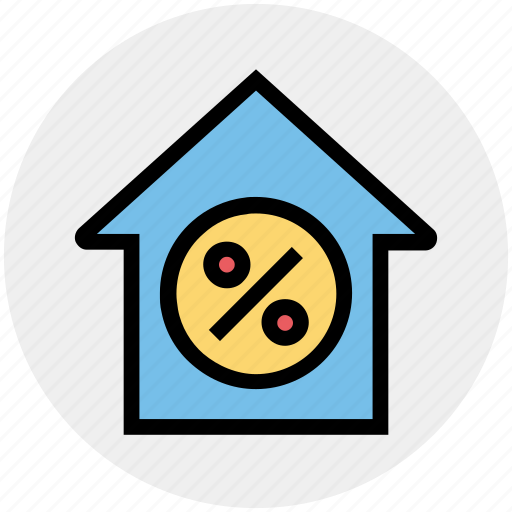 Apartment, home, house, percentage, present, property, real estate icon - Download on Iconfinder