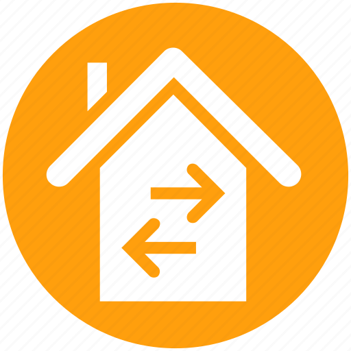 Apartment, arrows, home, house, property, real estate, right and left arrows icon - Download on Iconfinder