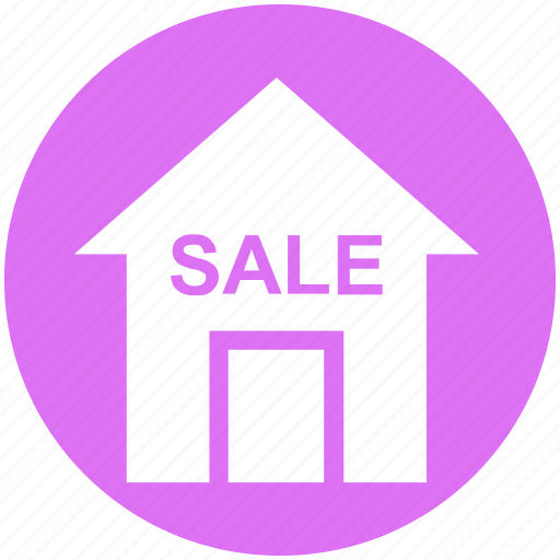 Apartment, home, house, property, real estate, sale, sale house icon - Download on Iconfinder