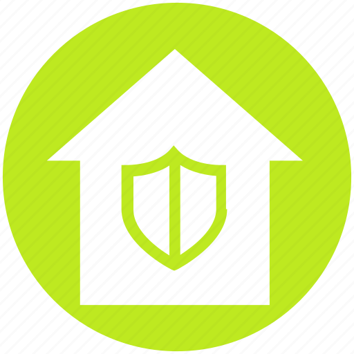 Apartment, home, house, property, real estate, security, shield icon - Download on Iconfinder
