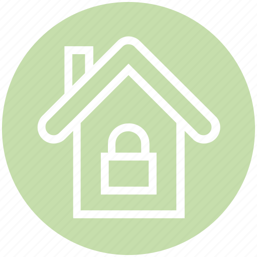 Apartment, home, house, house lock, property, real estate, security icon - Download on Iconfinder