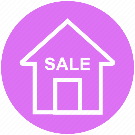 Apartment, home, house, property, real estate, sale, sale house icon - Download on Iconfinder