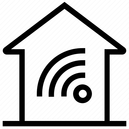 Apartment, connection, home, house, property, real estate, signals icon - Download on Iconfinder
