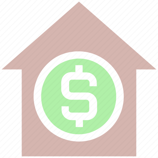 Apartment, dollar, dollar sign, home, house, property, real estate icon - Download on Iconfinder