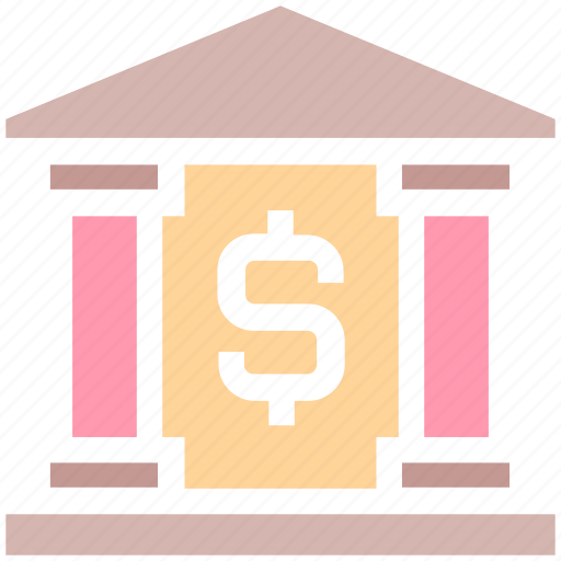 Bank, building, court, dollar, government, legal, real estate icon - Download on Iconfinder