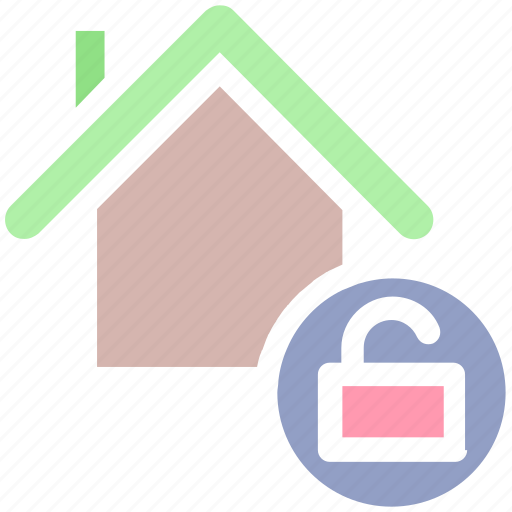 Apartment, home, house, house unlock, property, real estate, security icon - Download on Iconfinder