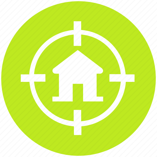 Home, house, hunt, locate, property, seek, target icon - Download on Iconfinder