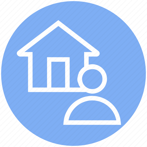 Apartment, home, house, person, property, real estate, user icon - Download on Iconfinder