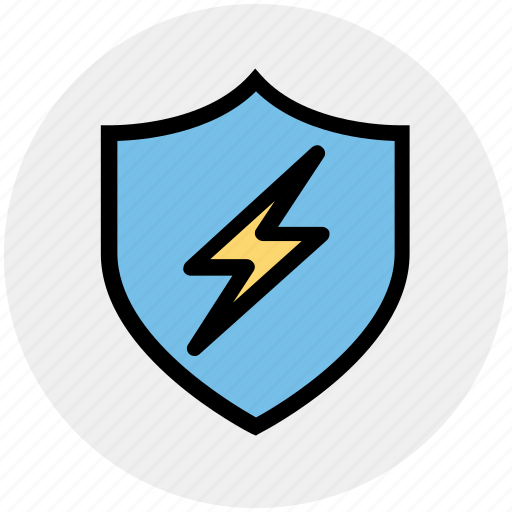 Antivirus, firewall, protection, security, shield, thunder, virus icon - Download on Iconfinder