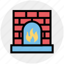 burning, fire, fireplace, heat, home, house, warm
