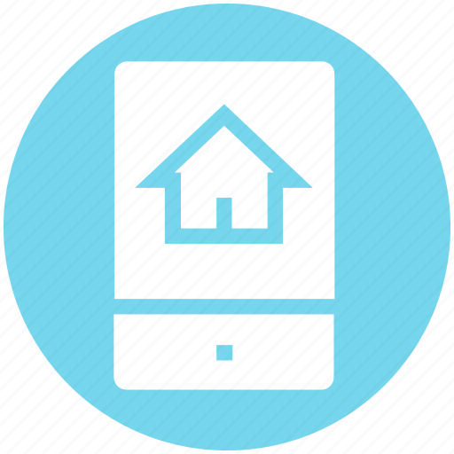 House picture, mobile, mobile display, mobile screen, online house purchase, smartphone icon - Download on Iconfinder