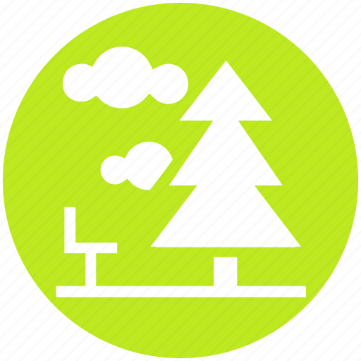 Cloud, forest, nature, park, pine, summer, tree icon - Download on Iconfinder