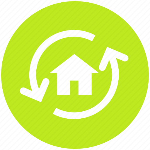 Apartment, arrows, house, property, real, real estate, rotation icon - Download on Iconfinder