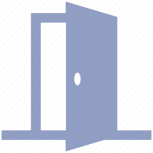 Door, exit, house door, open, open door, opened, wooden door icon - Download on Iconfinder