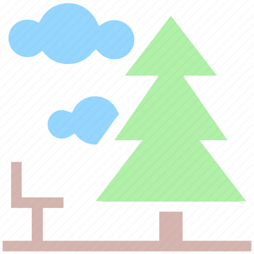 Cloud, forest, nature, park, pine, summer, tree icon - Download on Iconfinder