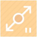 arrow, diagonal, maximum, measure, property, resize, size 
