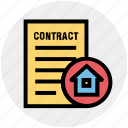 contract, document, home, house, house paper, property paper, real estate