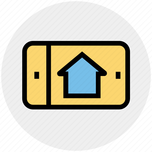 House, house picture, mobile, mobile screen, online house purchase, property, smartphone icon - Download on Iconfinder