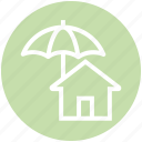 home, house, insurance, property, protection, real estate, umbrella