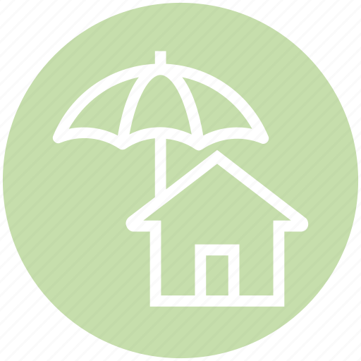 Home, house, insurance, property, protection, real estate, umbrella icon - Download on Iconfinder
