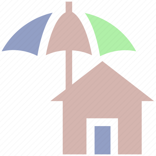 Home, house, insurance, property, protection, real estate, umbrella icon - Download on Iconfinder