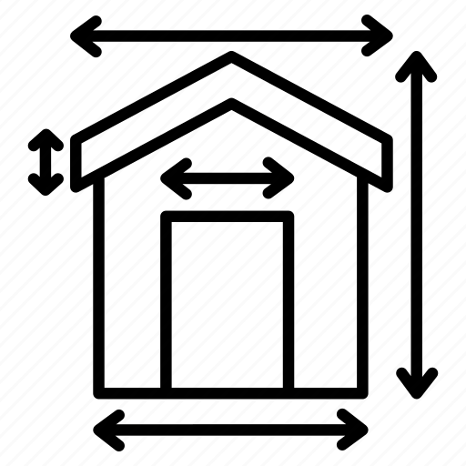 Home, size, house, measurement, architecture, estate icon - Download on Iconfinder
