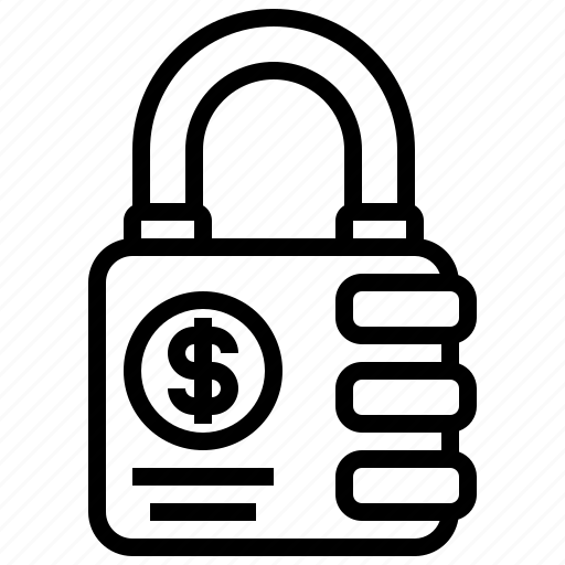 Debt, dollar, finance, lock, money, security icon - Download on Iconfinder