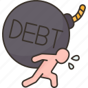 debt, excessive, financial, crisis, risk