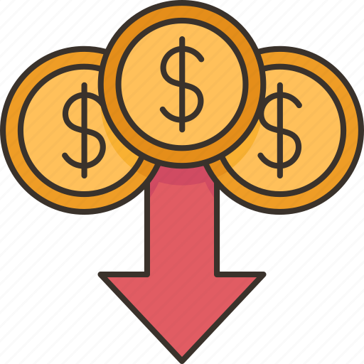 Value, loss, depreciation, money, finance icon - Download on Iconfinder