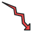 recession, arrow, economic, downturn, financial, crisis, indicator, trend 