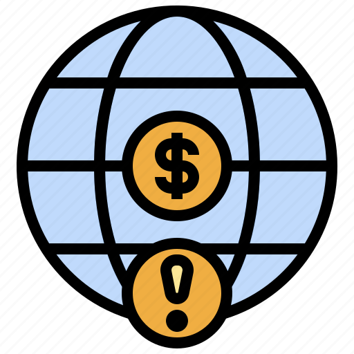 Alert, business, dollar, error, finance, globe, internet icon - Download on Iconfinder