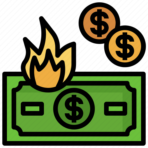 And, business, cash, finance, flame, money, notes icon - Download on Iconfinder