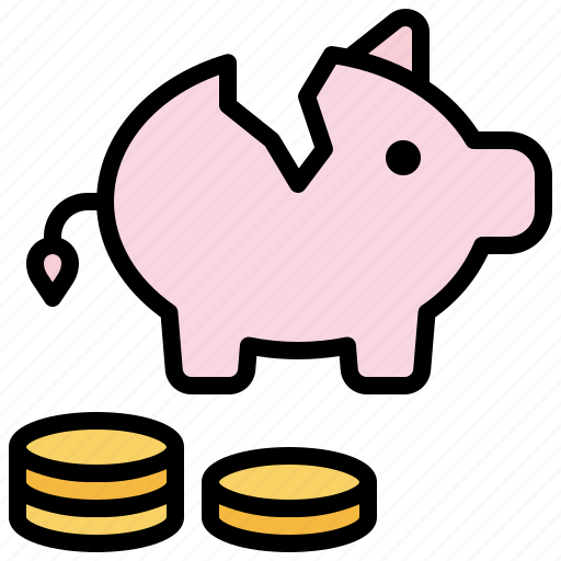 Bank, break, business, finance, funds, piggy, savings icon - Download on Iconfinder