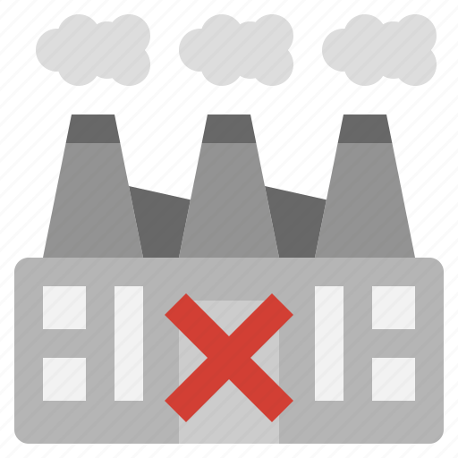 Bankrupt, business, closed, factory, finance, lockdown, manufacturing icon - Download on Iconfinder