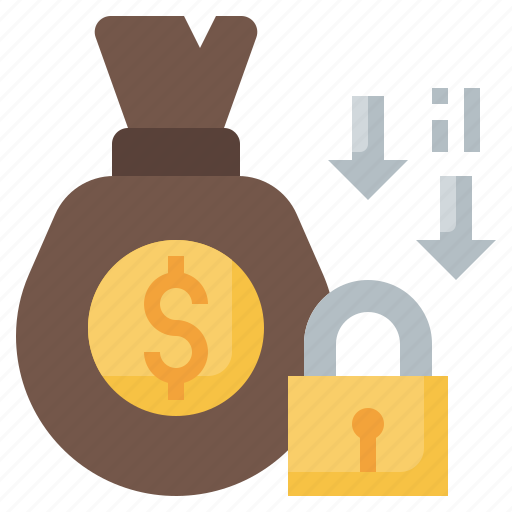 Bag, cash, cross, money, protection icon - Download on Iconfinder