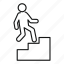 career, stairs, vector, thin 