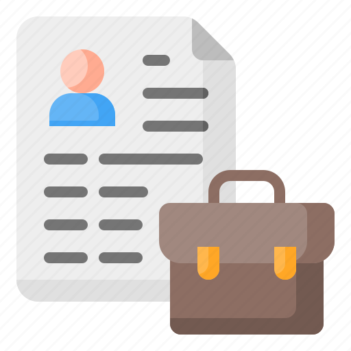 Portfolio, cv, curriculum vitae, resume, application, profile, briefcase icon - Download on Iconfinder