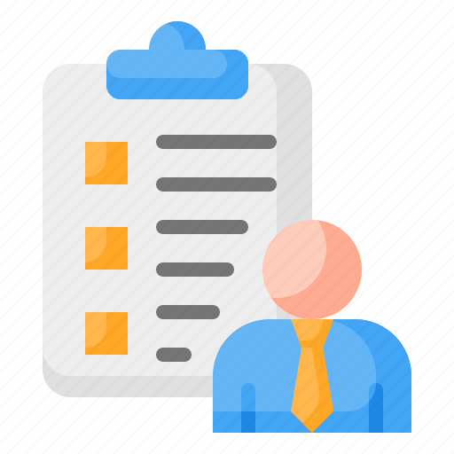 Requirements, task, list, checklist, clipboard, avatar, businessman icon - Download on Iconfinder