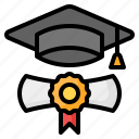 diploma, degree, graduation, mortarboard, cap, certificate, education