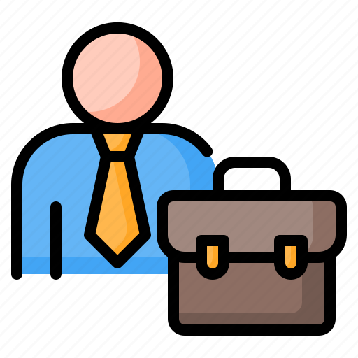 Businessman, employee, worker, avatar, internship, briefcase, job icon - Download on Iconfinder