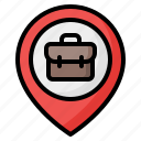 placeholder, workplace, briefcase, job, business, location, pin