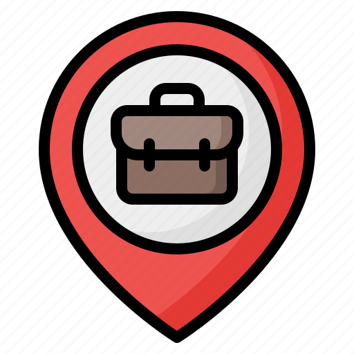 Placeholder, workplace, briefcase, job, business, location, pin icon - Download on Iconfinder