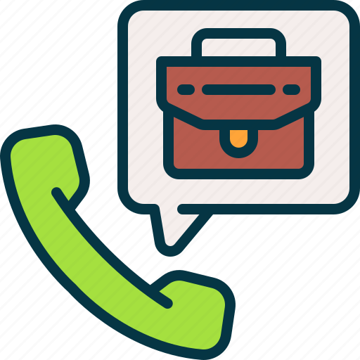 Call, interview, phone, briefcase, conference icon - Download on Iconfinder